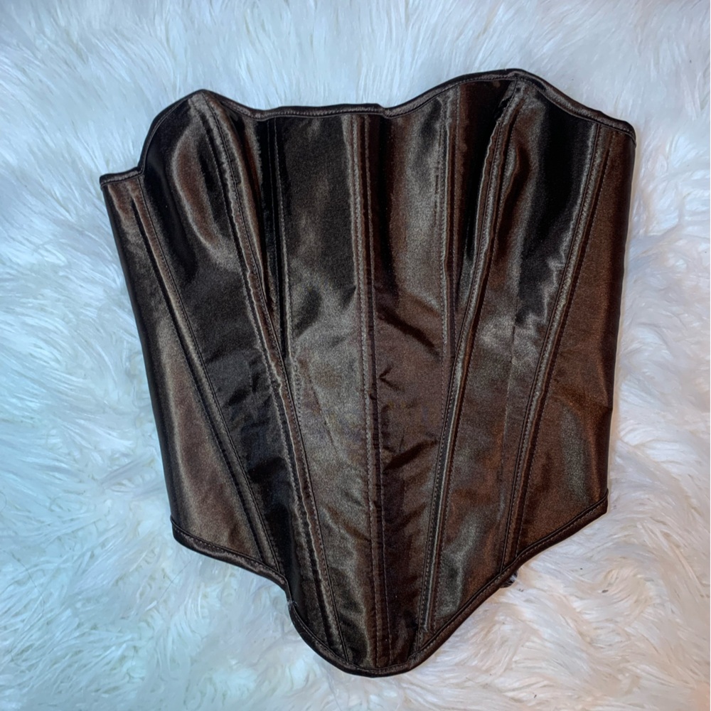 Brown corset top